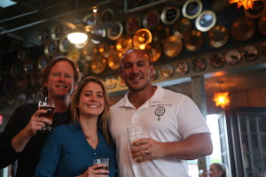 Captain Keith, Andrea Smith (Addison Flying Saucer Manager), Maui Brewing Company's Garrett Marrero