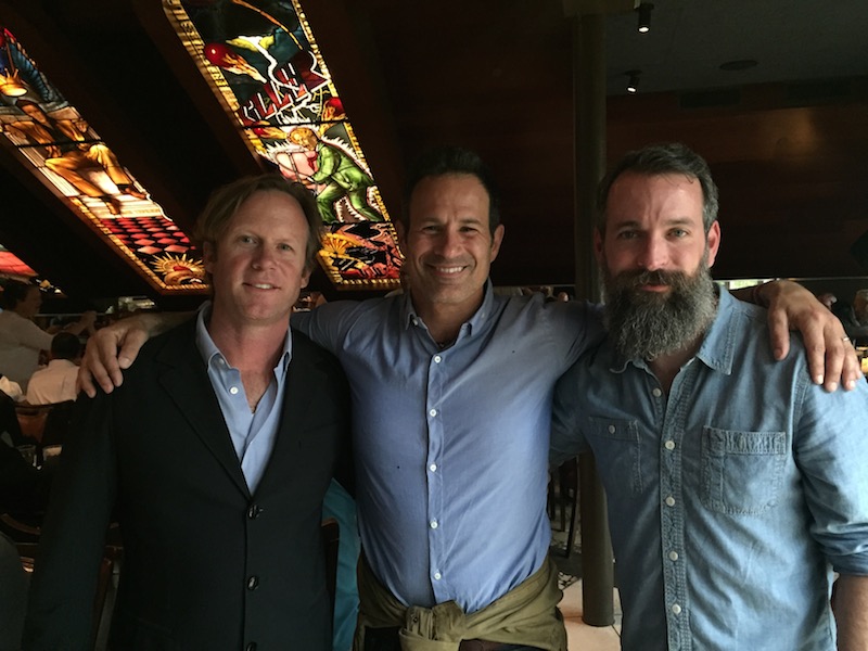Captain Keith, Dogfish Head's Sam Calagione and Meddlesome Moth's Beer Director, Matt Quenette