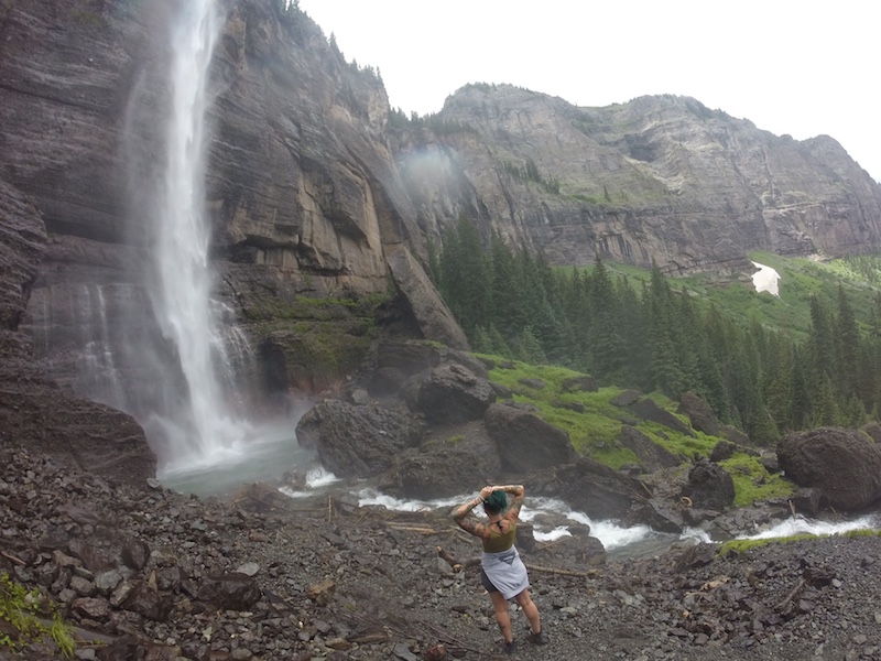 Telluride beer hiking Daniel Parks Flying Saucer Bridal Veil