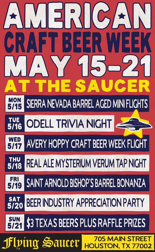 American Craft Beer Week Flying Saucer Houston