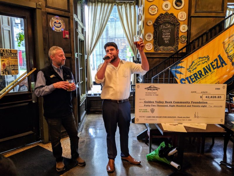 Flying Saucer Draught Emporium Beerknurds donate over $40,000 to Ken Grossman and Sierra Nevada Camp Fire Relief Fund